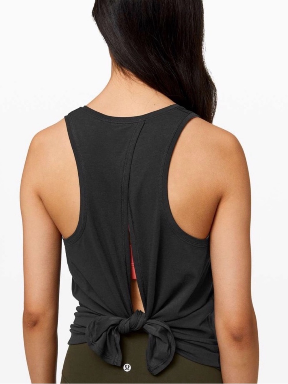 LULULEMON BLACK SPLIT TANK TOP